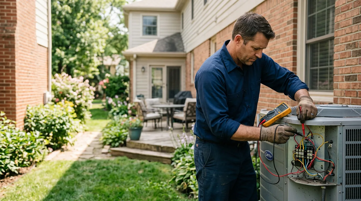 HVAC technician working near Delaware, AR